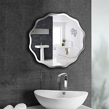 Mirror Specchio/Frameless Specchio del Bagno Ondulato Specchio per Il Trucco Bathroom Wall Specchio 19.6 Pollici