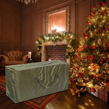 Borsa da Giardino per Cuscini, 210D Oxford Borsa da Giardino Grande Impermeabile Borsa per Cuscino da Viaggio Custodia Leggera con Cerniera, Verde (122 * 39 * 55)
