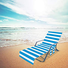 Serviette de Plage, Serviette Microfibre pour Chaise Longue, Housse de Chaise Longue De Plage Ou Piscine, Séchage Rapide/Plusieurs Poches/Poids Léger/Ultra Absorbant, Idéal Pour Bains De Soleil