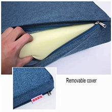 LRuilo - Cuscino per panca lunga per interni, spessore 3/5 cm, 100/120 cm, cuscino per panca con cravatta, 2 o 3 posti, per esterni, colore: marrone, 100 x 35 x 5 cm