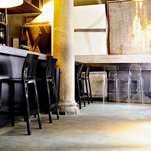 Kartell One More Sgabello, 2 Pezzi, Cristallo, Altezza seduta 75 cm