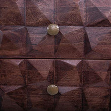 Rikmani – Mobile fatto a mano – Legno di Jambul, comò – Decoro – Armadio multiuso con tre ante e due cassetti