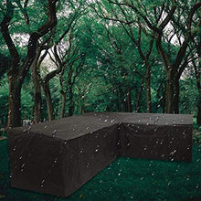 Copertura per Mobili A Forma di L Impermeabile da Giardino Esterno Copertura Resistente alla Muffa A Forma di L Antipolvere per Patio in Rattan