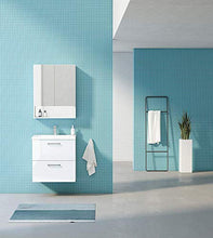 Randalsa Mobile Nexo 60 cm | Bianco | 61 x 61 x 46 cm | Mobile con 2 cassetti + lavabo in cerámica