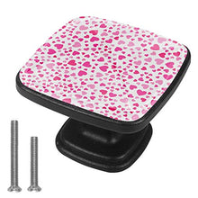 San Valentino piccolo cuore Pomelli per Porta Set di 4 Pomelli per Mobili Manopole per Cassetti Cucina Armadio Vetro