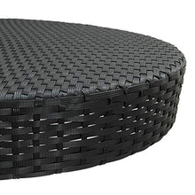FAMIROSA Tavolo da Giardino Nero 75,5x106 cm in Polyrattan