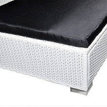 vidaXL Divano da Giardino 24 pz in Polyrattan Esterni Bianco Sofa con Cuscini