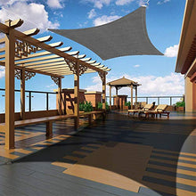 CENPENYA Tenda a Vela Rettangolare Traspirante Protezione Raggi UV Impermeabile e Resistente, Tenda a Vela per Giardino Balcone Terrazza (2x4m,Giallo Verde)