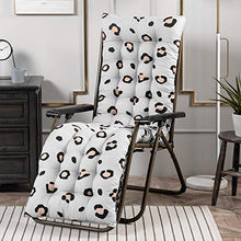 Cuscini Per Sdraio Giardino, Cuscino Per Sdraio Lettino Universale Cuscino Imbottito Cuscini Per Sedia, Morbido, Antiscivolo, Per Panca, Terrazza, Dondolo, Lavabile, 53*170cm (Leopardato)