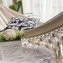 HQSB 200x150cm Bohemian Tassel Hammock Grande Tela Macrame Hammock Swing Net Sedia per Outdoor Interni Patio Porch Decor