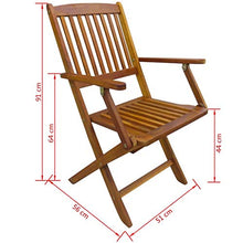 Xingshuoonline - Panchina da giardino in teak, resistente, 150 x 62,5 x 90 cm