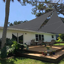 PENGMAI Sun Shade Sails Triangle Canopy - Telo di copertura per tenda da sole per giardino all'aperto