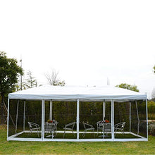 miozzi Gazebo Impermeabile Pieghevole con Zanzariera Crema 3x6m