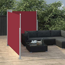 Tenda da sole allungabile, colore rosso, 160 x 600 cm