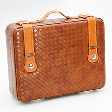 SMEJS Portable Cigar Humidor Valigia - Cedro e Pelle Cigar Storage Box Sealed Design Desktop Cigar Humidor