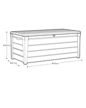 Keter Baule Brightwood Marrone 454 Lt In Resina Cm 145X69.7X60.3 H