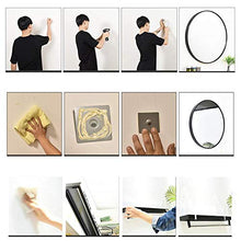Bathroom mirror JWZQ Specchio a Parete Rotondo con mensola, specchi da Bagno 40~70 cm per Parete, Specchio cosmetico per Ingresso, Bagno e Camera da Letto