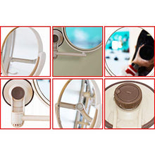 Dasorende Specchio Da Bagno Specchio Cosmetico Ingrandimento 1X / 3X Ventosa Specchio Da Trucco Regolabile Specchio Da Bagno un Doppia Faccia