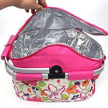 LIYT 20L Grande capacità All'aperto Ispessito Isolamento Bag Pieghevole Beach Portatile Panno Cesta Regalo, Isolato Basket,B