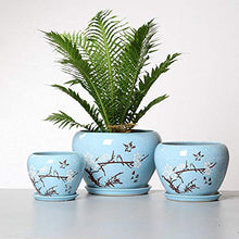 ZHILIAN® Vaso da Piantare di Piante in Vaso da Esterno (Colore : Blu, Dimensioni : 16x14.5cm)