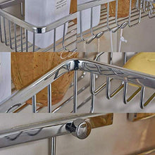 Portasciugamani Doccia Angolo Cesto Portaoggetti Ripiani Bagno Viti a Muro Rack per Cucina 1 Tiers Triangle Accessori