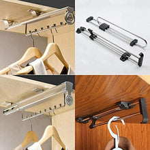 WTMLK - Appendiabiti a scomparsa, con asta retrattile, 25/30/35/40/45/50 cm, ideale per armadio
