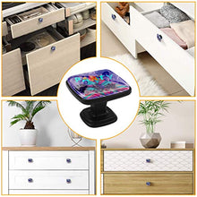 Beach party style Pomelli per Porta Set di 4 Pomelli per Mobili Manopole per Cassetti Cucina Armadio Vetro