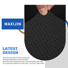 MAXIJIN Fodere per divano jacquard creative per 3 posti, 1 pezzo copridivano antiscivolo super elasticizzato per cani copridivano elastico (3 Posti, Nero)