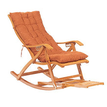 Poltrone LHA Bamboo Sedia a Dondolo per Adulti Balcone Lounge Chair Pieghevole Pausa Pranzo Sedia Sedia Multifunzionale casa di bambù