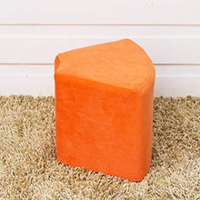 DIEDZ Sgabello per Scarpe Sgabello in Tessuto Creative Sofa Bench Sgabello in Legno massello colorato (41x33x27cm) (Colore: Arancione)