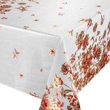 Belleza LDB-5114B-2B1 - Tovaglia cerata lavabile, 500 x 137 cm, colore: Arancione/Marrone Bianco