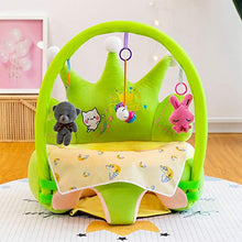 Coprisedile di supporto per divano per bambini, per imparare a sedersi, senza riempimento, colore: verde