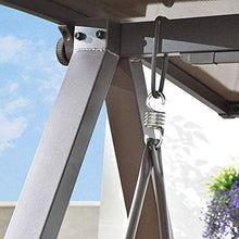 DGHJK Sedia Altalena per Esterni con Cuscini e baldacchino, mobili da Giardino Panca per Sedia Altalena per Esterni Adatta per Patio, Giardino, Bordo Piscina, Balcone
