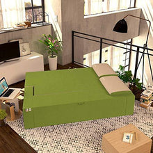Baldiflex Divano Letto 2 Posti Modello Praticho in Poliuretano e Memory Foam, Rivestimento Sfoderabile e Lavabile, Colore Verde Oliva - Arredi Casa