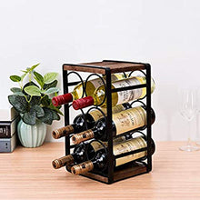 ASDFY Espositore per Vino retrò Espositore per Bottiglie Portabottiglie Portabottiglie impilabile a 3 Livelli Home Restaurant Bar Espositore per Vino