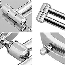 Specchio da bagno, anti-appannamento, specchio da Specchio da bagno a led illuminato impermeabile, specchio di trucco, specchio da barba con ingrandimento 1x / 10x doppio lato doppio, specchio rotante