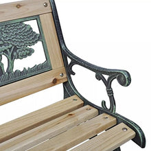 vidaXL Panchina per Bambini Bronzo e Legno Classica Esterni Panca da Giardino