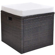 vidaXL Set da Pranzo da Giardino 18 pz Polyrattan Marrone Tavolo Sedie Esterni
