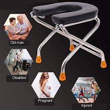 LHQ-HQ. Sedia comoda in acciaio pieghevole, comode pieghevole, sedia da toletta per toilette pieghevole per adulti sedia da toilette portatile pieghevole
