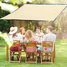 biteatey - Rete Parasole in plastica, Isolante, per Giardino, Giardino, terrazza, Colore: Giallo, 2 x 3 m