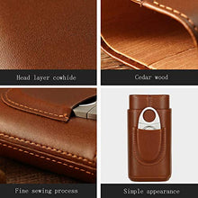 Cigar Humidor, Legno di Cedro Cortex Cigar Cigar Set Scissor Portable Kit Sigaro Umidificatore (152 * 75 * 40Mm)