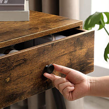 VASAGLE Comodino, Tavolino con Cassetto e Gambe Affusolate, in Stile Vintage, Marrone Vintage LET176B01