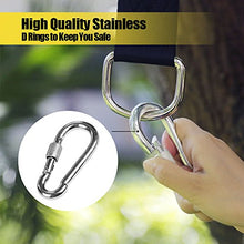 iRainy Tree Swing cinghie, 997,9 kilogram non elasticizzato Swing Hanging kit con moschettoni extra forte da trasporto perfetto per pneumatico e disco altalene e amache