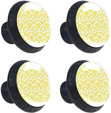 Bilance giapponesi geometriche in stile Art Nouveau retrò Pomelli per Porta Set di 4 Pomelli per Mobili Manopole per Cassetti Cucina Armadio Vetro