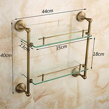 WHSS. Scaffale da Bagno in Rame Antico Doppio di Lusso Leggero