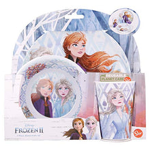 Servizio Da Tavola Per Bambini - 3 Pezzi Con Piatto, Ciotola E Bicchiere - Senza BPA |Frozen 2 Elements