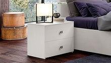 Comodini coppia bianco graffiato Ginger