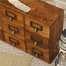 LXYZ Armadi di stoccaggio 9 cassetti in Legno Vecchio Stile retrò