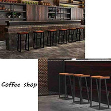 Zhangmeiren Sgabello da Bar Moderno in Legno Massello di Alta qualità, Semplice E Moderno