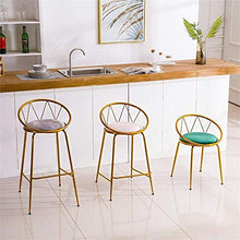 YS Sedia Moderna Alta per Cucina con Schienale Basso da Pranzo con Sgabello da Bar Imbottito in Velluto Altezza Seduta,Grigio,65 cm